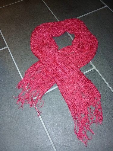 Leichter netzschal pink mit - pink,